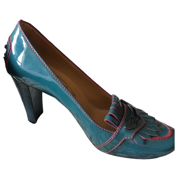 TOD’s patent turquoise pumps - Picture 5 of 10